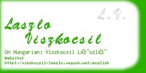 laszlo viszkocsil business card